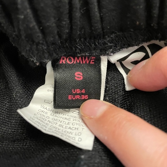 Romwe Powerpuff Girls Jogging Pants Black Size Small Y2K - Picture 3 of 4